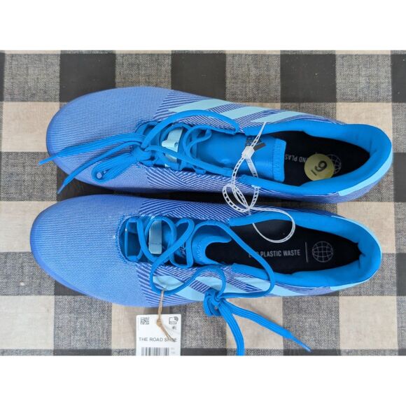 Adidas The Road Shoe Cycling Shoes Blue Men's Size 9 - Picture 3 of 11